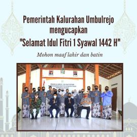  HARI RAYA IDUL FITRI 1442 H dan KENAIKAN ISA ALMASIH TEPAT DIPERINGATI BERSAMA